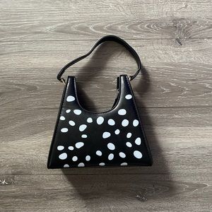 New Black and white dotted cute crossbody bag